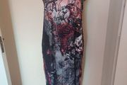 Tredy printed detailed maxi dress size UK14 EU42 Postage included