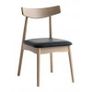 6 JYSK LYNGHOLM dining chairs: solid oak & black faux leather Image 4