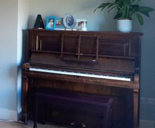 Free Piano and piano bench - must be collected