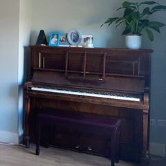 Free Piano and piano bench - must be collected