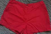 Red Shorts  Size 10