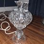 Genuine Waterford Crystal 2 piece Hurricane Lamp Image 2