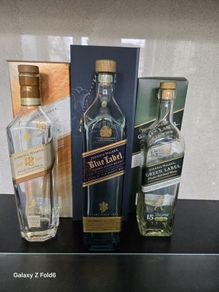 Johnnie Walker empty bottles
