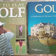 2 Hardbound Golf Books