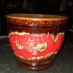 West German pottery bowl