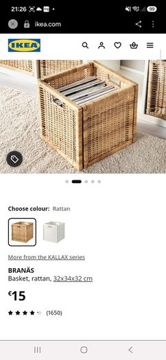 BRANAS Rattan Basket