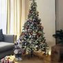 Christmas tree 6ft 7ft 8ft 180cm 210cm 240cm green and white Image 2