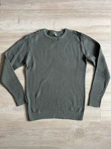 M&S khaki green jumper, 13/14y