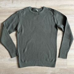 M&S khaki green jumper, 13/14y