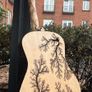 Guitar Custom with burned patterns Image 4