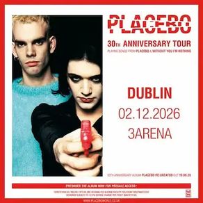 Placebo Tickets Qty. 2 - GA Standing 3Arena
