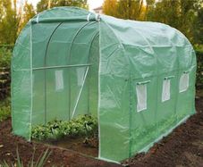Polytunnel Greenhouse 3x2x2m  Poly Tunnels Gardening Walk In Pollytunnel Tent with Steel Frame