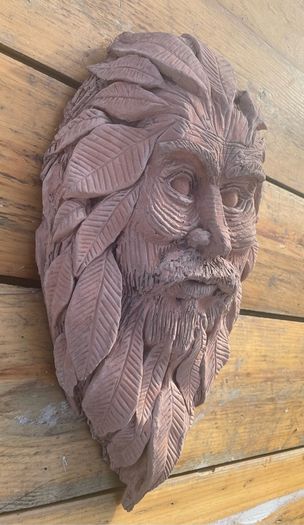 Handmade Greenman Outdoor garden wall display item