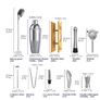 14Pcs/Set Cocktail Shaker Mixer Stainless Steel Bartender Bamboo Bartending Wine Rack Stand For Home Bar Party 550/750ML Image 4