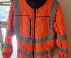Hi Vis Quilted Jacket  Large Warm Workwear