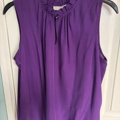 Sleeveless Hobbs Purple Top Size 16 BNWT