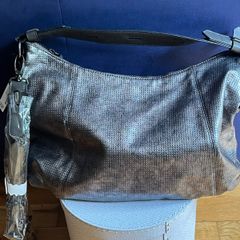 Metallic Gun Metal Hobo/Slouch Bag (BNWT) - Next