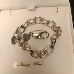 Sterling Silver Large Link Belcher Bracelet