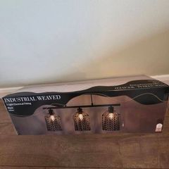 3 Light Electrical Fitting- Industrial Weaved