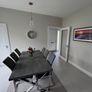 6 grey leather effect dining chairs Image 6