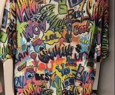 Graffiti blouse S-M