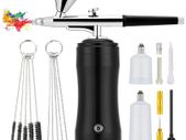 BRAND NEW Portable Cordless Rechargeable 0.3mm Auto Airbrush Gun with Air Compressor for Makeup,Nail Art,Cake Decor