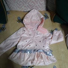 peach baby girl jacket