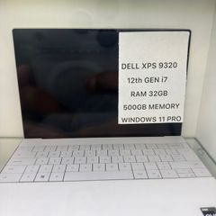 Dell Xps 9320, 12th Generation, I7, 32ram, 500gb, Window 11 Pro, Like Brand New