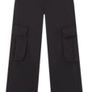 Fab Pull & Bear (Zara Group) Black High Waist Wide Leg Cargo Jeans  Size 42 UK 14 Image 2