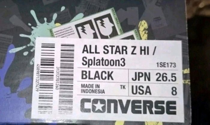 Converse Splatoon 3 All Star Chuck Taylor black sneakers Nintendo Limited 2024