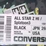 Converse Splatoon 3 All Star Chuck Taylor black sneakers Nintendo Limited 2024 Image 9