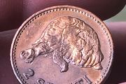 Tonga 2 Seniti 1967 Giant Tortoise Low mintage