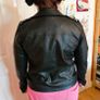 black leather jacket with studs Image 6