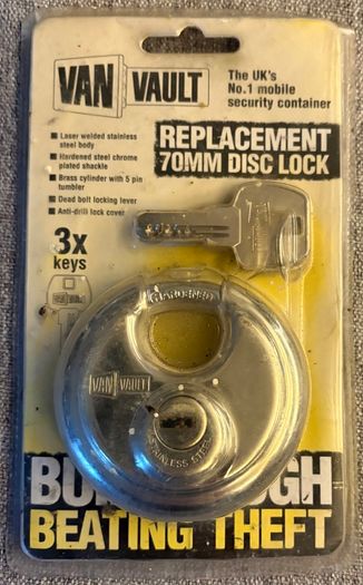 Van Vault 70mm Disc Lock