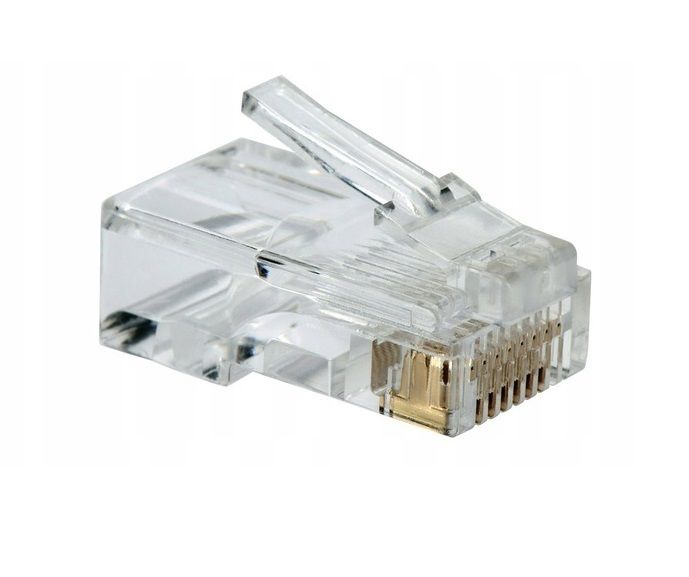 50x New RJ45 Cat5e LAN Cable Crimp End Network Ethernet Internet Connector #875