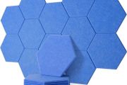 NEW SALE | 12 Pack High Density Hexagon Acoustic Panels,Acoustic Foam Panels 30 x 26 x1 cm Beveled Edge Tiles