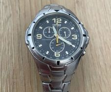 Citizen Eco-Drive Chronograph H550 - Stainless Steel - 10 Bar