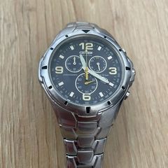 Citizen Eco-Drive Chronograph H550 - Stainless Steel - 10 Bar