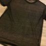 Bershka black loose fitting mesh top size UK small Image 3
