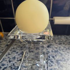 Crystal candle pillar with candle