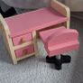 Barbie doll wooden furniture bedroom set Image 3