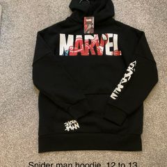 Spider Man hoodie, 12 to 13 , brand new