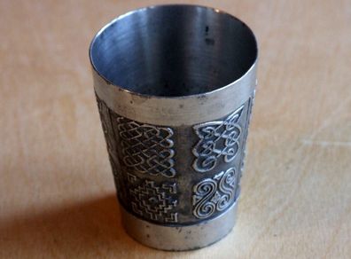 Celtic design shot cup 6 cm (Mullingar Pewter)