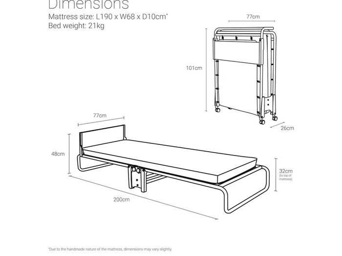 Jaybe Foldable Guest bed