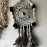 Deer Bone Dreamcatcher with Water Beetle and Feathers Unusual Oddity Wall Decor Hanging Image 4