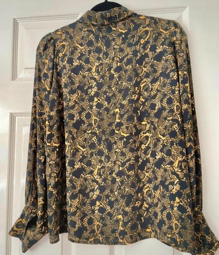 Just Female Snake Print Blouse - Size S