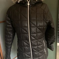Dare 2 B Black Ski Jacket with fur trim - Size 10