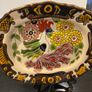 Jose Royo Vilar noted Spanish designer large ceramic peacock decorative hand painted  piece Image 3