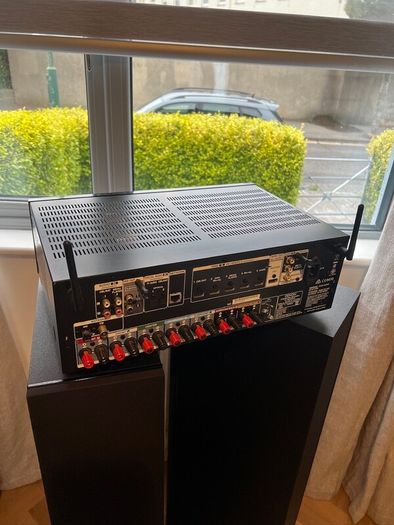 Denon AVR-X1200W Integrated Network AV Receiver in black.