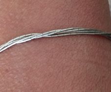 Vintage liquid sterling silver 925 multi strand bracelet 7 inches long in very good condition and has been well cared for see all photos FREE STANDARD POSTAGE INCLUDED